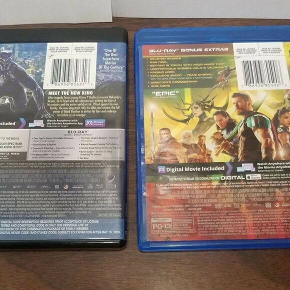 Marvel Studios DVDs Black Panther/Thor Ragnarok - Picture 2 of 8